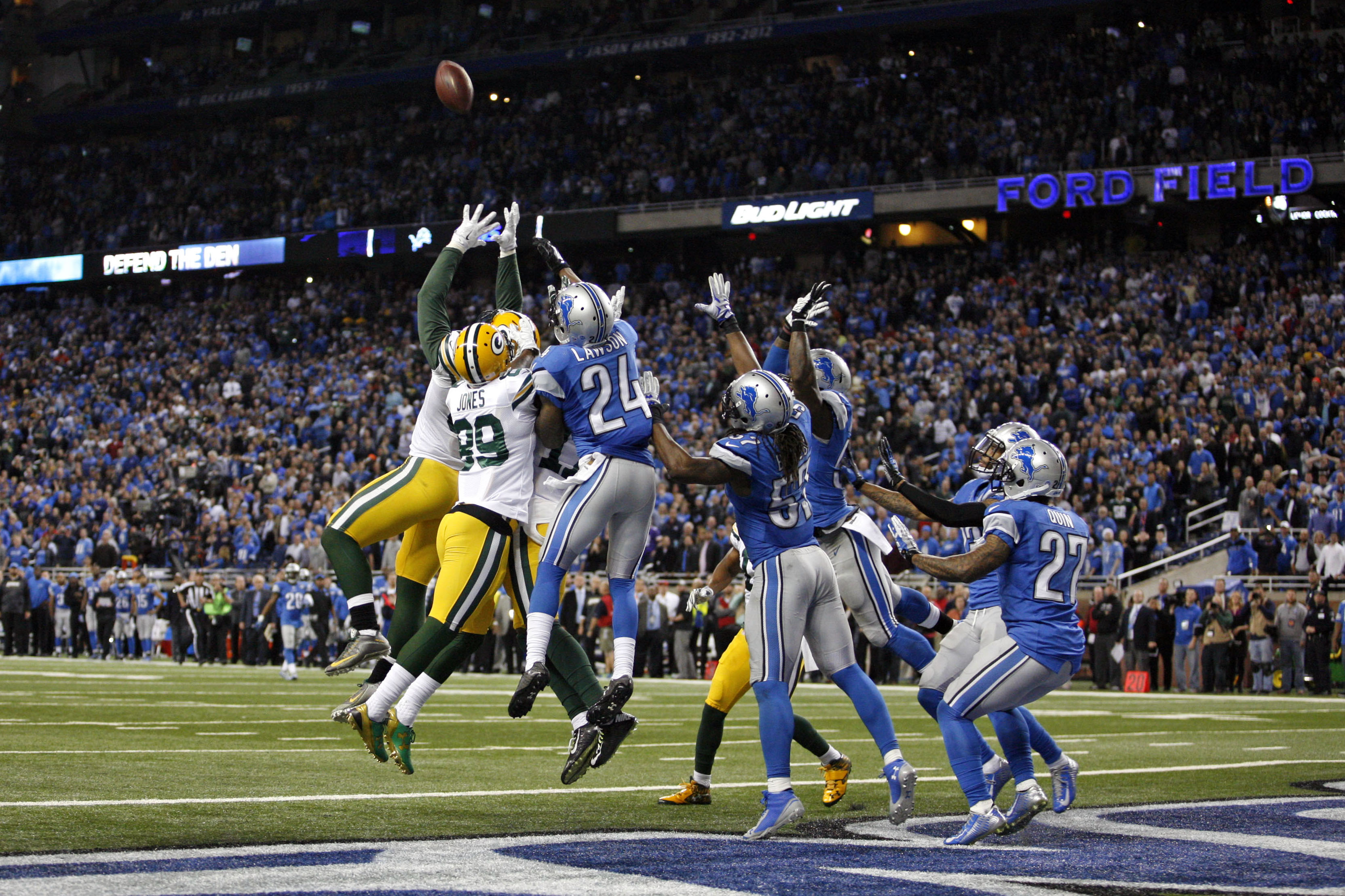 Hail, No! Detroit Lions stunned by Green Bay Packers' Hail Mary