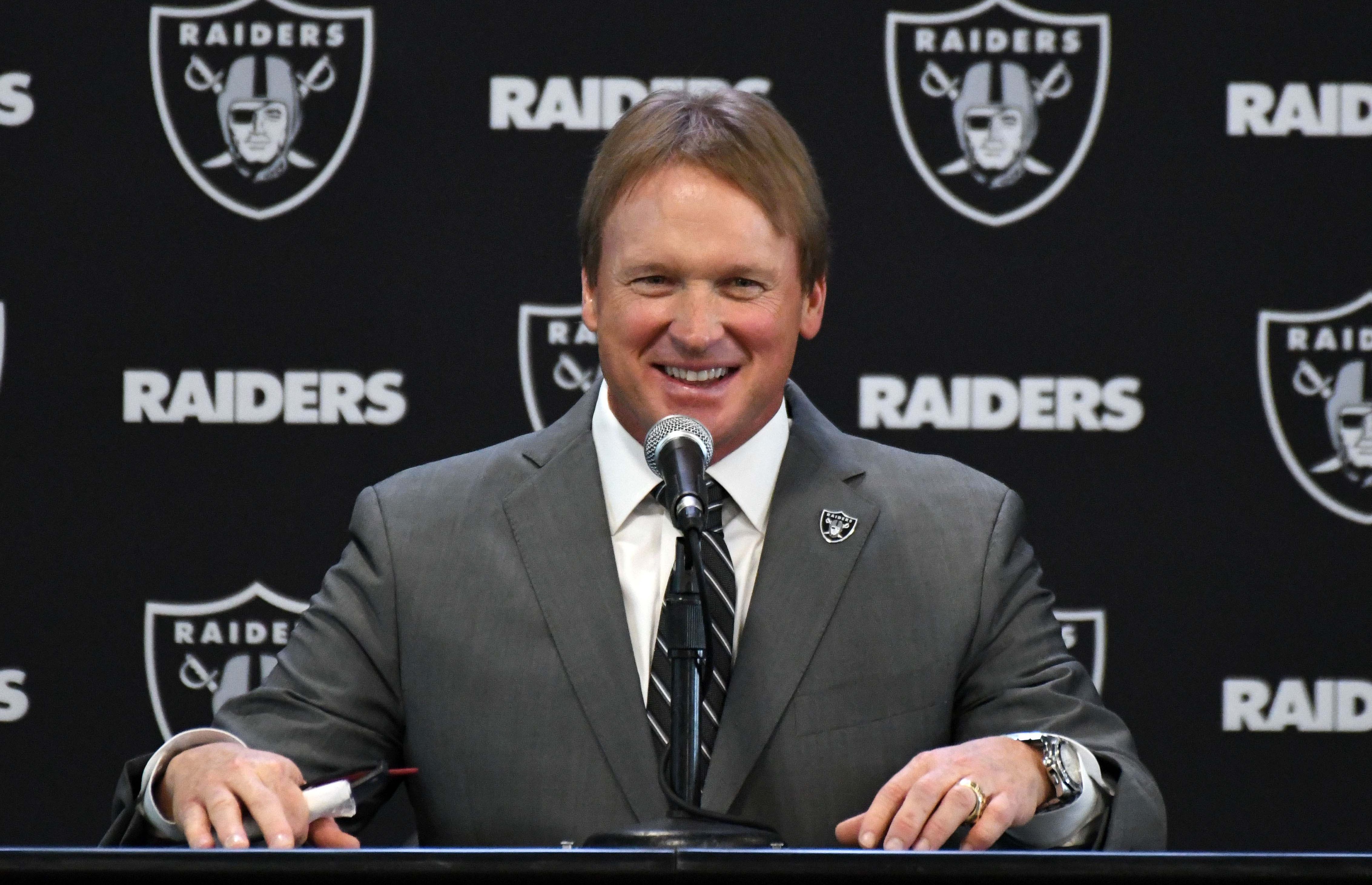 Deuce Gruden, son of Jon Gruden, will remain on Raiders staff