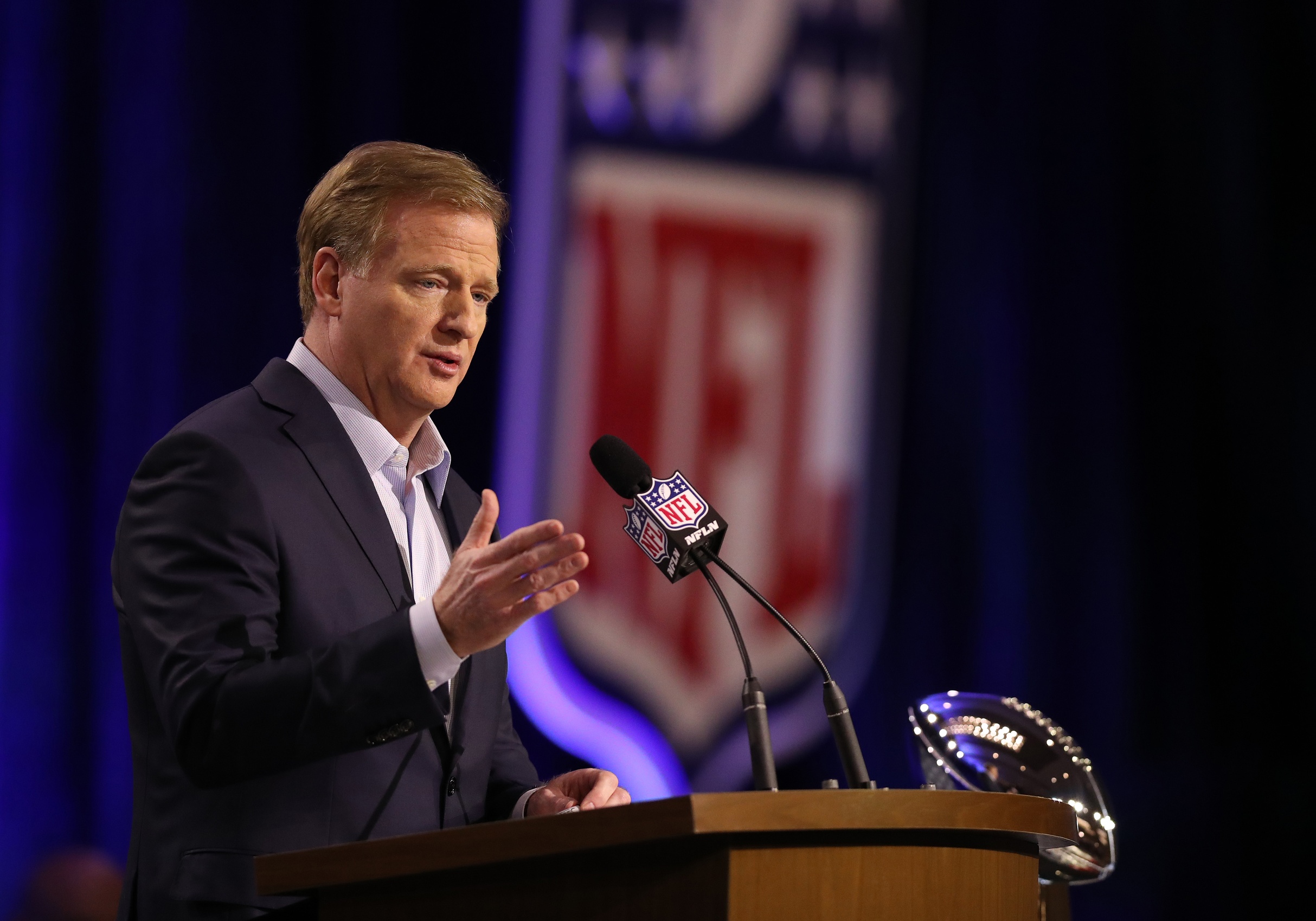 NFL Commissioner Roger Goodell gives State of the League address