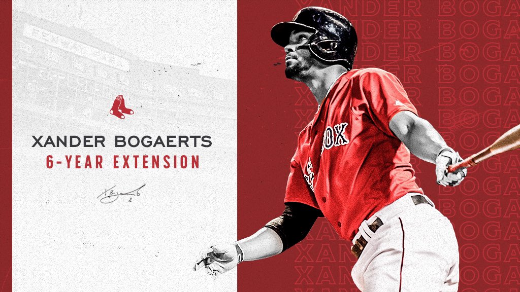 Bogaerts Signs Six Year 120 Million Dollar Extension With The