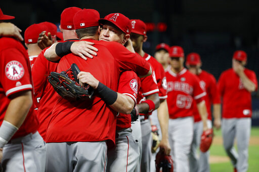 Angels put Skaggs jerseys on hill, 07/12/2019