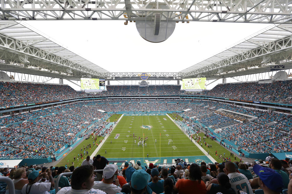 Dolphins, Hurricanes to allow limited capacity at Hard Rock Stadium