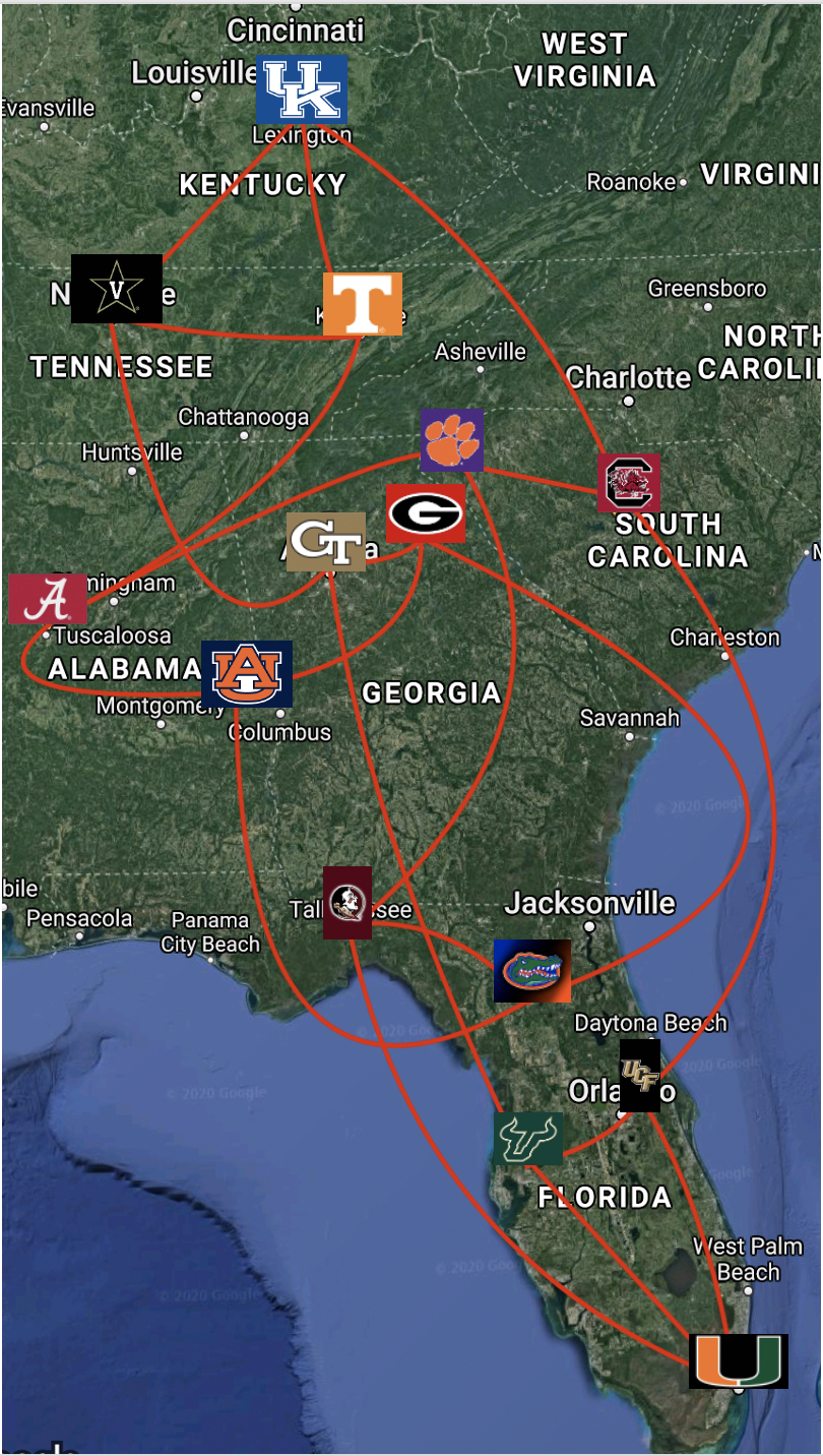 SEC Map 