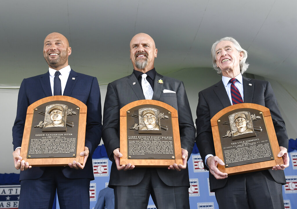 MLB Inducts 2020 Hall of Fame Class Featuring Derek Jeter ESPN 98.1