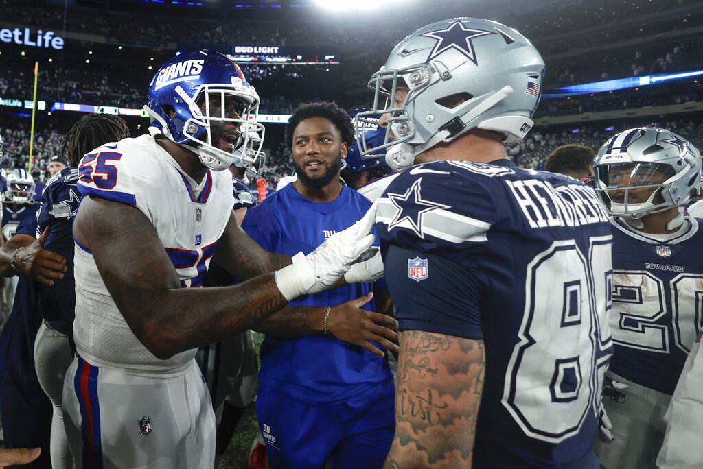 Dallas Cowboys 23-16 New York Giants, CeeDee Lamb one-handed TD