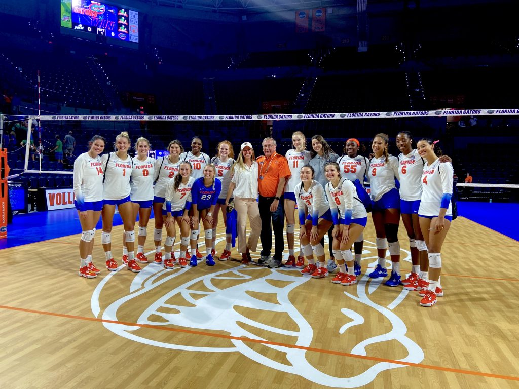 Florida Volleyball Sweeps FGCU on Alumni Night - ESPN 98.1 FM - 850 AM WRUF