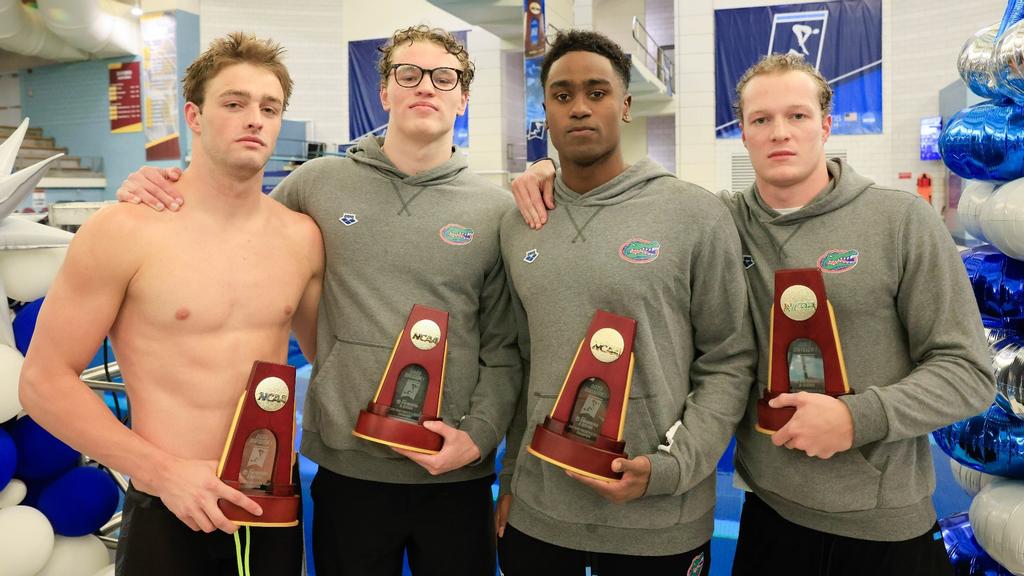 Gator Men's Swimming Shatters 14year old NCAA Record ESPN 98.1 FM