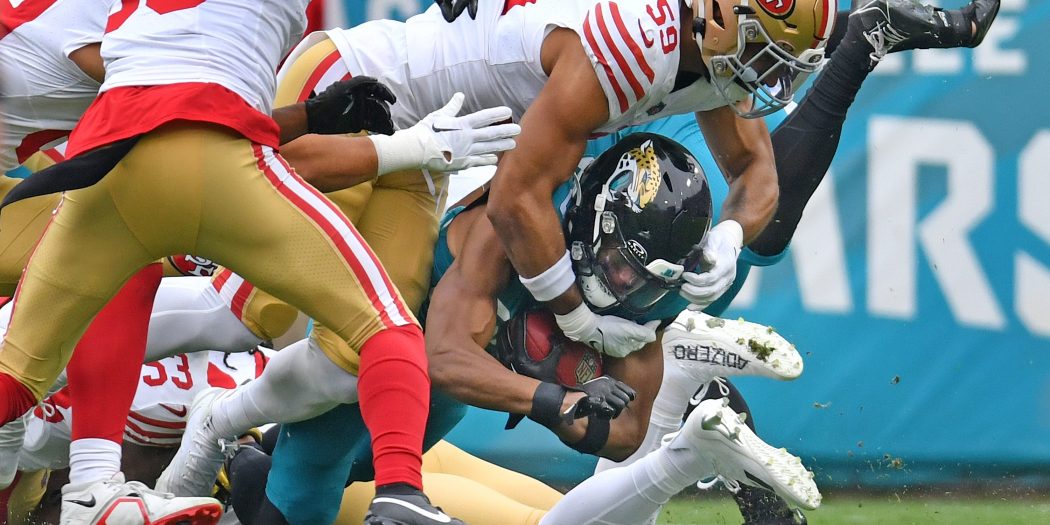 San Francisco 49ers Blowout Jacksonville Jaguars, 34-3 - ESPN 98.1 FM ...