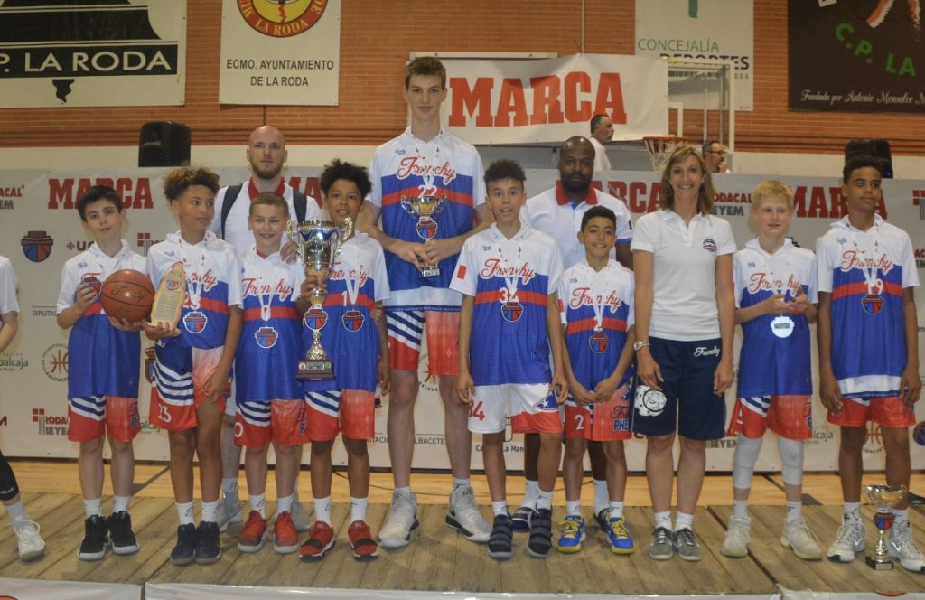 Olivier Rioux, shown here at age 12, played basketball in Spain in the Real Madrid program as younger child. Photo courtesy of Jean-Francois Rioux.