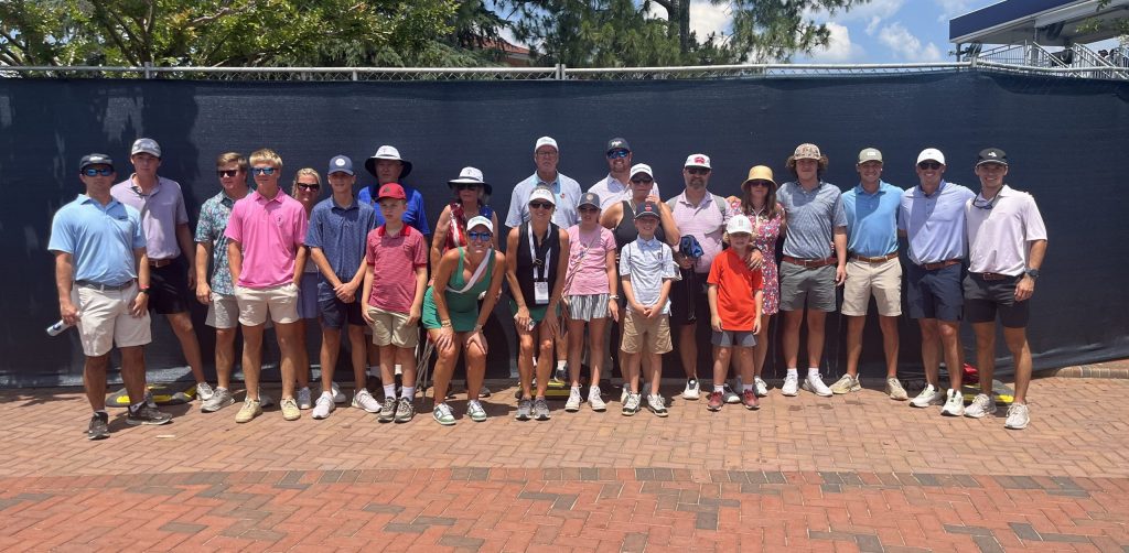 Parker Bell had a large contingent of family and friends cheering him on Thursday during his U.S. Open debut.