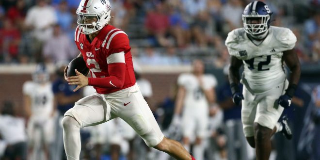 Ole Miss Rebels quarterback Jaxson Dart