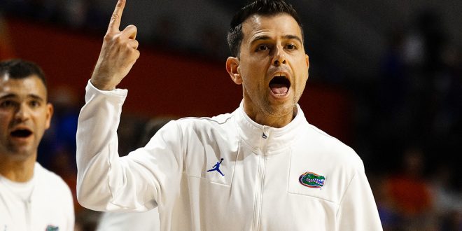 Florida head coach Todd Golden led the Gators to 24 wins last season and their first NCAA Tournament trip since 2021.