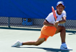 Sophomore Jeremy Jin is the Gators' top-ranked singles player entering the spring season. Photo: Lee Ann Anderson/WRUF