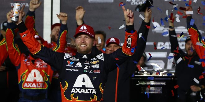 William Byron celebrates Daytona 500 win